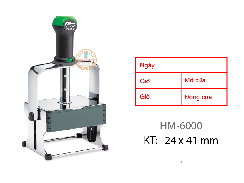 HM-6000 Dấu Chịu Lực KT: 24 x 41mm